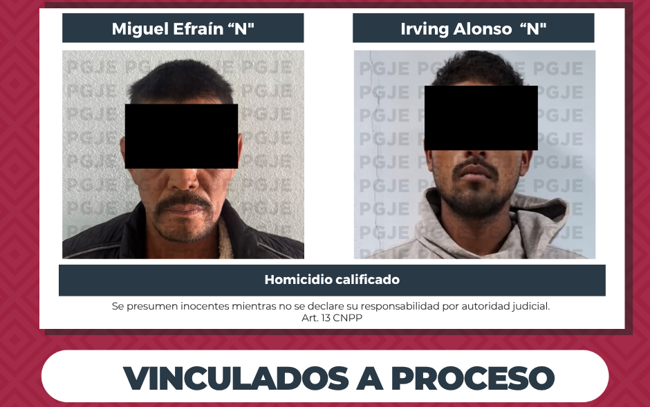 Dos vinculaciones a proceso por homicidio calificado en Ciudad Insurgentes