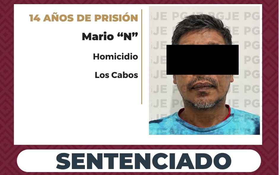 Sentenciado “El Loco” a 14 años de prisión por homicidio en CSL