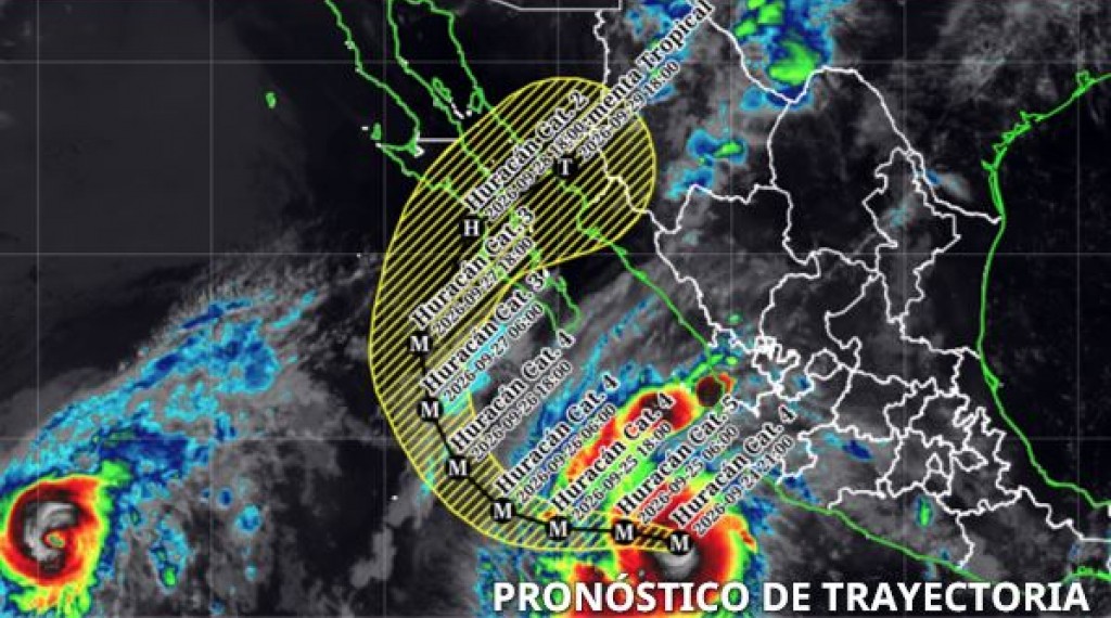 “Polo” se mantiene como huracán categoría 4 al suroeste de las costas de Michoacán y Colima