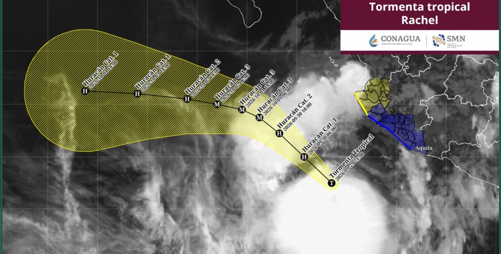 Se pronostica que la tormenta tropical “Rachel” evolucione a huracán en las próximas horas