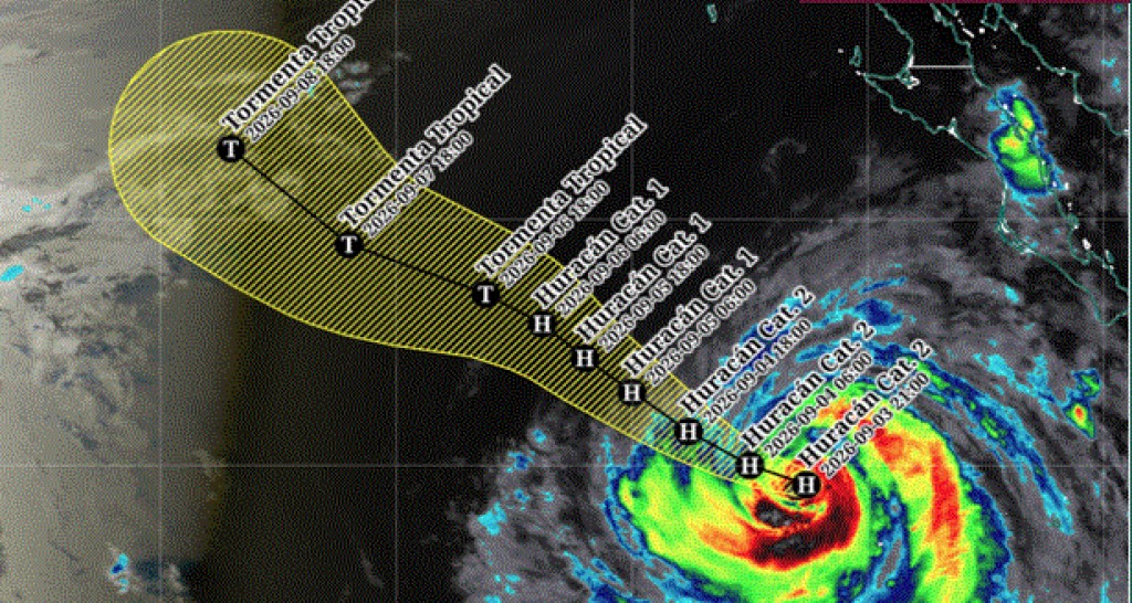 “Marie” ahora como huracán de categoría 2 en la escala Saffir-Simpson