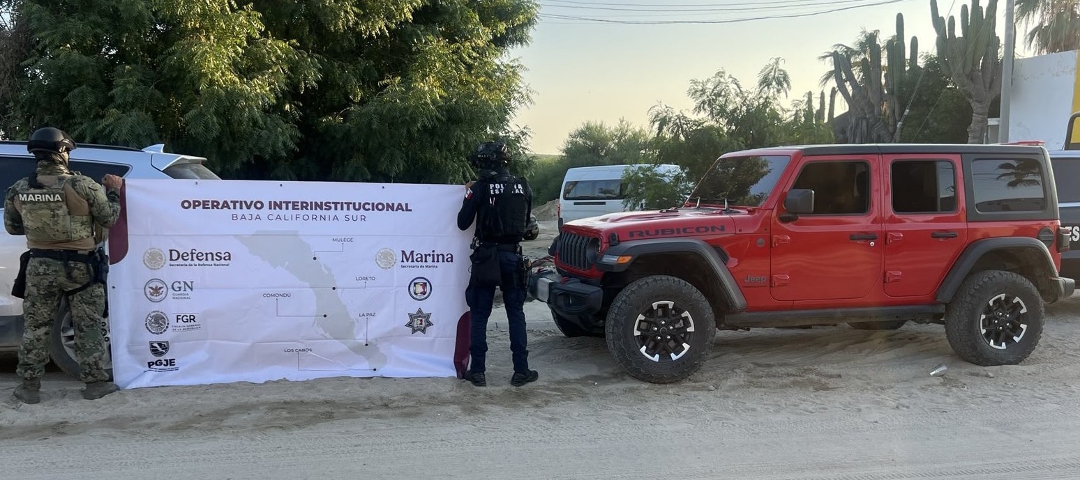 Aseguran a presunto narcomenudista y paquetes con sustancias ilícitas en La Paz y Loreto