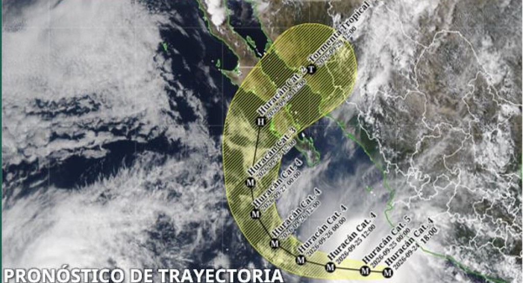Huracán “Polo” de categoría 4 al suroeste de las costas de Michoacán y Colima