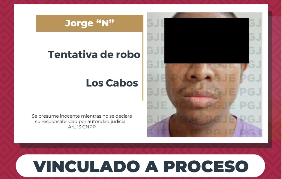 Vinculado a proceso por tentativa de robo en CSL
