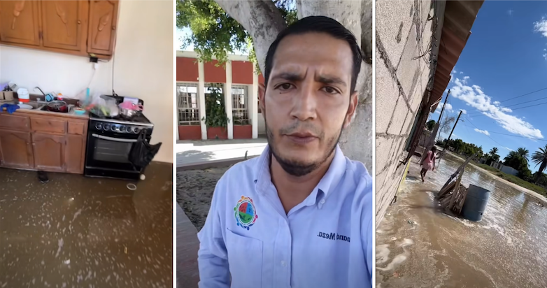 Advierte Delegado de Puerto San Carlos que el puerto ya es un foco rojo por falta de un muro de concreto