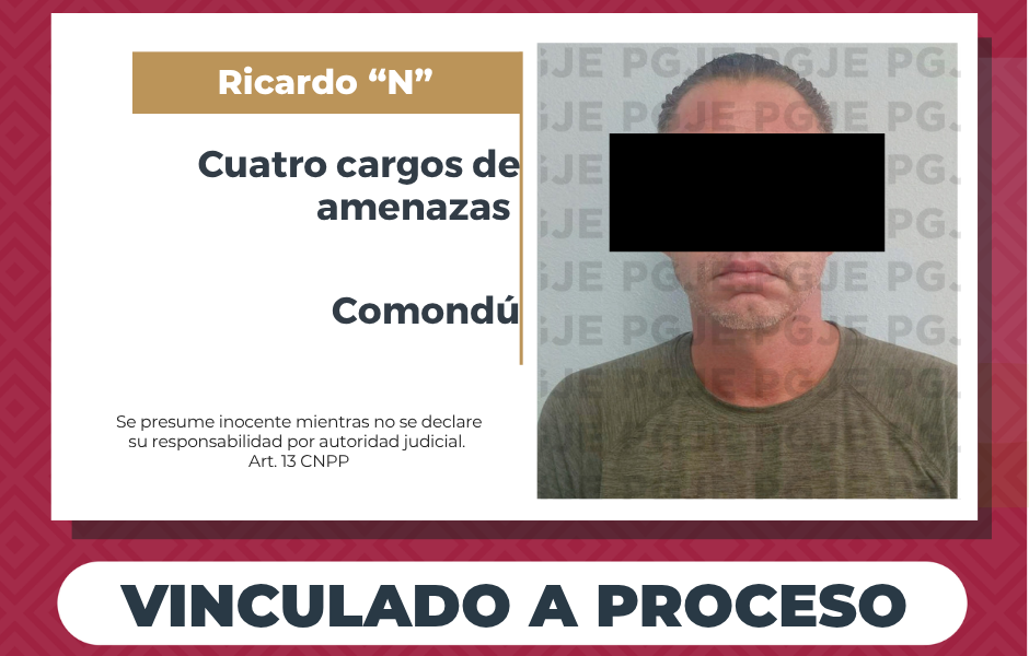 Vinculado a proceso por 4 cargos de amenazas contra ex pareja en Comondú