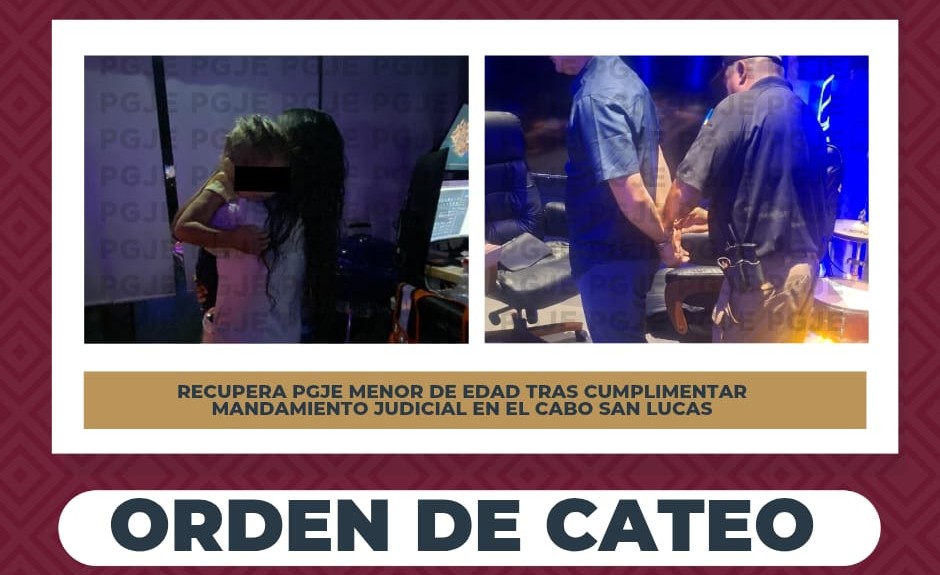 Recuperan a menor de edad mediante cateo en CSL y detienen a una persona por sustracción y retención