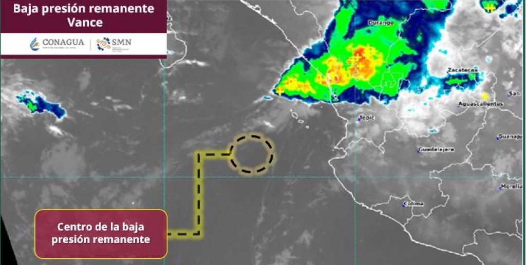 “Vance” ahora como baja presión remanente