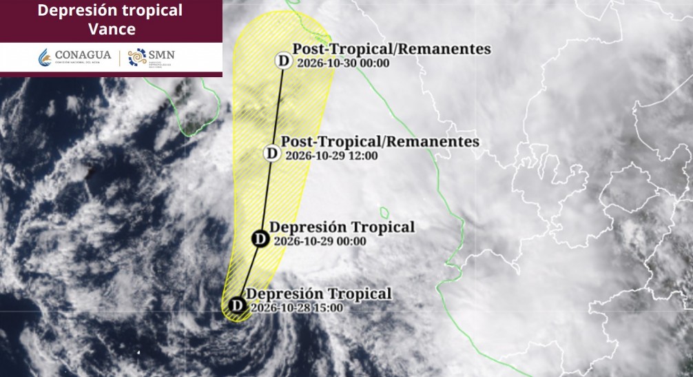 “Vance” se debilitó a depresión tropical