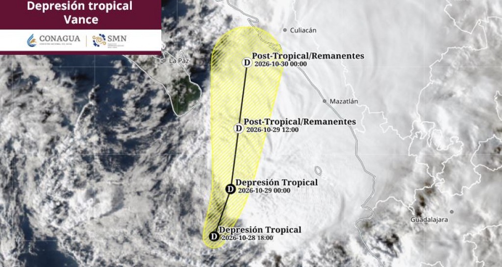 “Vance” continúa como depresión tropical