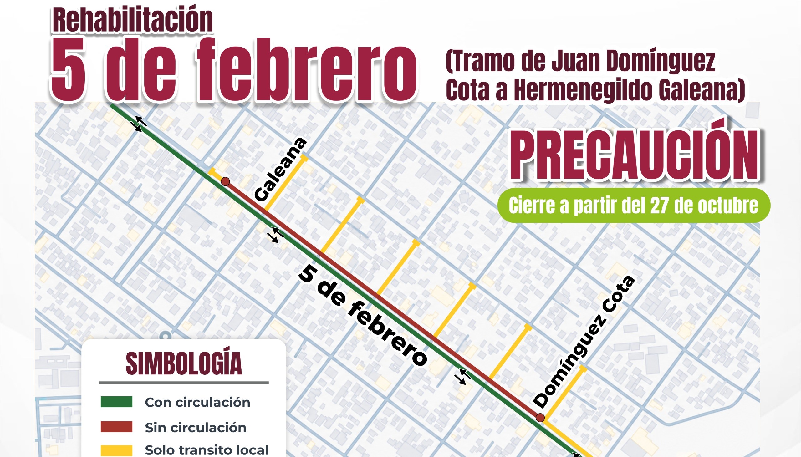 Iniciará este martes rehabilitación del bulevar 5 de Febrero en La Paz: Sepuimm