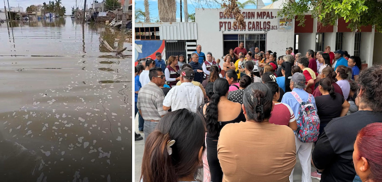 Comienza a tornarse tensa la situación en Puerto San Carlos por las recurrentes inundaciones y nula solución