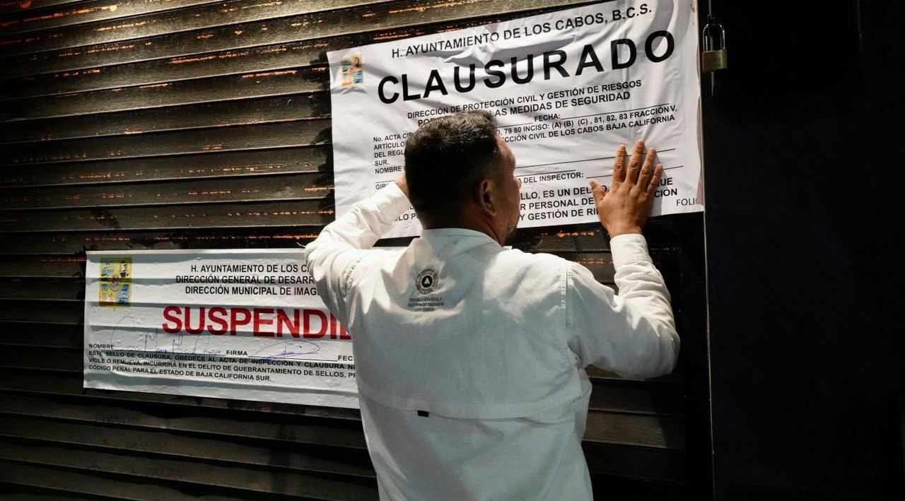 Verifica Ayuntamiento de Los Cabos cumplimiento de normatividad en zona Centro de CSL